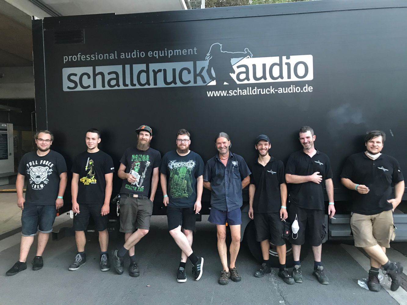 Starkes Team, Top-Performance: die „Schalldruck Audio“-Crew beim Leipziger Testkonzert mit Tim Bendzko am 22. August. 
