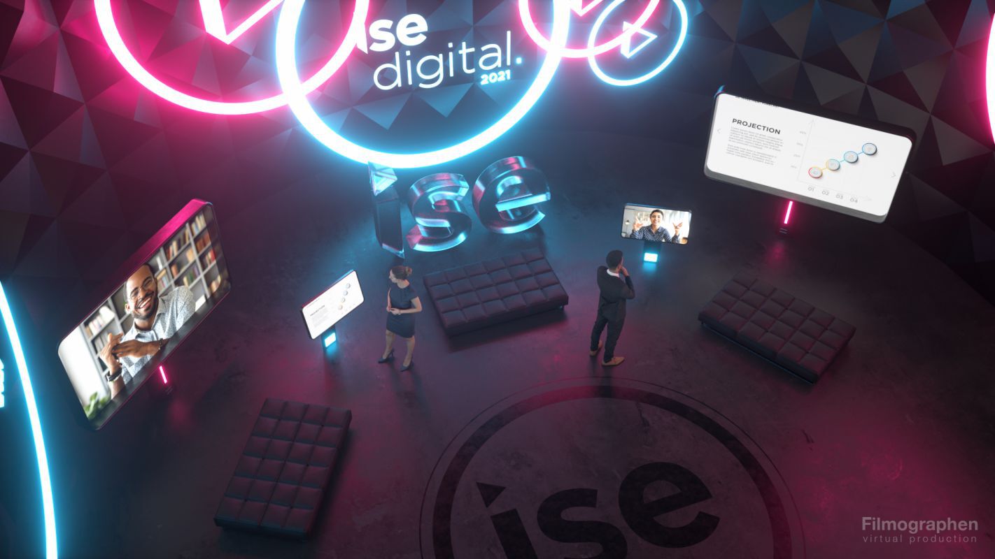 Das ISE Digital Studio ist professionell eingerichtet und wird für die digitale Version der Messe genutzt (Foto: ISE)